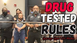 Drug Tested Rules  What To Know Before Your First Powerlifting Meet 2021  Garage Gym Life Media [upl. by Scheck]