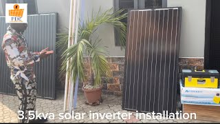 35kva solarhybrid inverter battery installation at Coca orile Lagos Nigeria [upl. by Colwen]