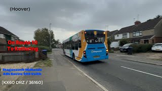 Hoover Stagecoach Midlands ADL Enviro 200 Voith KX60 DRZ  36160 [upl. by Jadda]