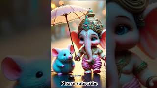 🙏♥️Trending ganesh status 💕ytshorts cute youtube hindugod shorts trending ganpati viralvideo [upl. by Ehudd]