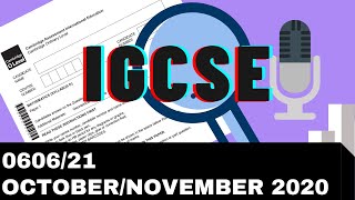 IGCSE Add Math October November 2020 Paper 21 060621 [upl. by Norean297]