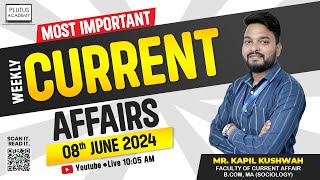 Weekly Current Affairs Update 8th June for SSC amp Banking Exams  Plutus Academy  Kapil Kushwaha [upl. by Noffihc259]