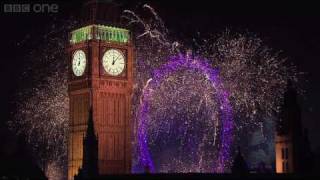 London Fireworks on New Years Day 2007  New Year Live  BBC [upl. by Anwahs526]