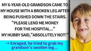 My 6year old grandson came to my house with a broken leg after being pushed down the stairs Bu [upl. by Yednil]