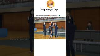 Tanaka with his future wife 😍 and with others 👽 anime haikyuu tanaka animeclips [upl. by Eiralih455]