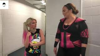 WWE Live Event Toronto 30 December 2017 Alexa Bliss And Nia Jax Live From Backstage [upl. by Ais]