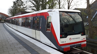 Video UBahnlinie U1 der Hamburger Hochbahn AG HHA Teilstrecke im Jahr 2016 Teil 1 [upl. by Niarda951]