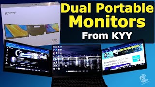 Turn Your Laptop Monitor into 3 with the KYY 90A Dual Monitor [upl. by Ardeid]