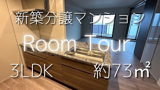 【ルームツアー】新築分譲マンション購入しました。入居前3LDK約73㎡間取り紹介賃貸から分譲へ [upl. by Esilrac212]