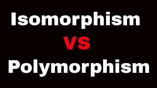 Crystalline solids  Isomorphism and polymorphism in chemistry [upl. by Gonick]