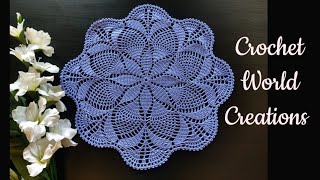 Crochet Doily  Beautiful Crochet Pattern crochet knitting thalposh crochetdoily [upl. by Ab]