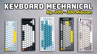 5 Rekomendasi KEYBOARD MECHANICAL MURAH Terbaik 2024 Harga 200300 Ribuan [upl. by Bloxberg]