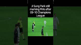 Ji Sung Park marking Pirlo after 0910 Champions League manchesterunited pirlo epl highlights [upl. by Ebarta306]