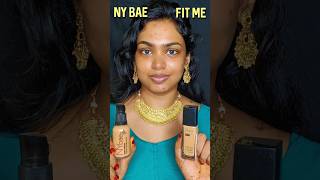 NY Bae Freddo Vs Maybelline fit me 332 foundation shades makeuptutorial shorts [upl. by Wsan406]