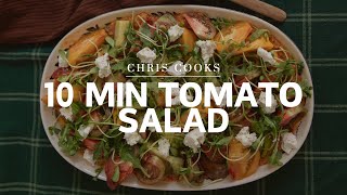 10minute Heirloom Tomato Salad [upl. by Elleynad937]