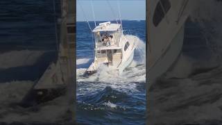 Eldorado Boat Heads Through The Rough Point Pleasant Beach Surf [upl. by Ortiz]