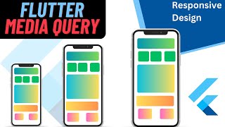 Flutter MediaQuery  Flutter Responsive Design [upl. by Zurkow592]