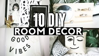 10 DIY ROOM DECOR Ideas for 2017 Tumblr Inspired Minimal amp Easy ✂️ 💡 🔨 [upl. by Stroup534]