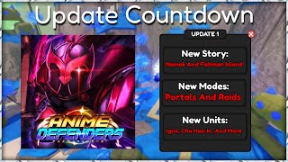 Anime Defenders Update 1 Countdown Stream [upl. by Lela67]