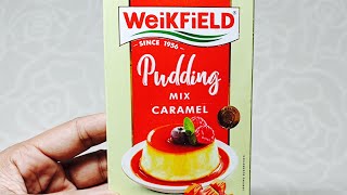 Weikfield pudding mix caramel  caramel pudding mix powder  Weikfield caramel pudding  Weikfield [upl. by Ewell]