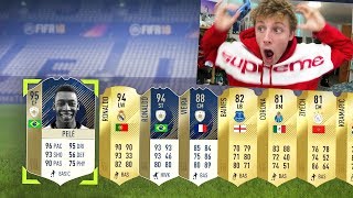 95 PELE amp 94 RONALDO IN THE MOST ICONIC FIFA 18 PACK OPENING [upl. by Alatea]