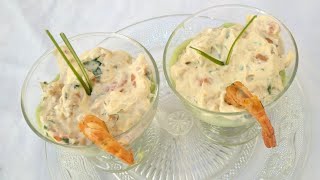 Verrine avocat crevette et fromage frais  Apéro de Noël [upl. by Vadim413]