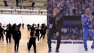 Super Bowl LVI Halftime Show Still DRE Rehearsal vs Live [upl. by Blockus]