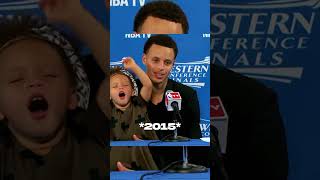 Steph and Riley Curry then and now 🤩 shorts nba [upl. by Irelav712]