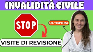 🔴INVALIDITÀ CIVILE ➡ LOCATELLI STOP VISITE DI REVISIONE [upl. by Joy]