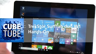 TrekStor SurfTab duo W1 VolksTablet Hands On deutsch HD [upl. by Rheba]