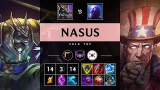 Nasus Top vs Ryze Legendary  KR Master Patch 1418 [upl. by Rehsu745]