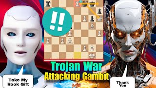 STOCKFISH 17 Played The TROJAN WAR GAMBIT Against The Top Chess Engine In Chess  Chess Gambit  AI [upl. by Nicky367]