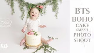 Boho Cake Smash Photo Shoot BTS sharing camera settings [upl. by Kirad698]