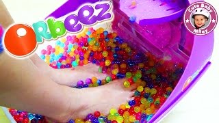 Wir testen das Orbeez Fußbad  Entspannung pur mit bunten Aquaperlen  Kinderkanal [upl. by Berke6]