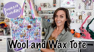 Fantastic Beginner Tote Bag Full Tutorial For The Wool and Wax Tote Bag from Noodlehead [upl. by Ayotan325]