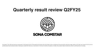 Sona BLW Precision Forgings Limited Q2FY25 [upl. by Eiramanad]