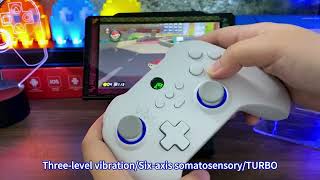 Mando con Bluetooth para PC Joystick Hall de 800Hz Micro disparador Turbo [upl. by Oirazan82]