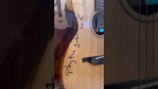 We have the guitar autographed by Ed Sheeran edsheeranfans edsheeranfanpage sheeran [upl. by Adnaram403]