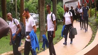 Mamelodi Sundowns arrives in Uganda for CAF Champions League return match against KCCA FC [upl. by Noslrac]