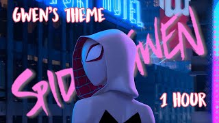 SpiderGwen SpiderWoman Theme 1 Hour  SpiderMan Across the SpiderVerse Edited Loop 2 [upl. by Terriss120]