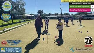 Open 3 Bowl Pairs  Yandina  1st Game of 4  Sunshine Coast Winter Bowls Carnival  60th Anniversar [upl. by Addis]