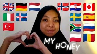 ASMR quotMy Honeyquot in 15 Different Languages [upl. by Keynes]