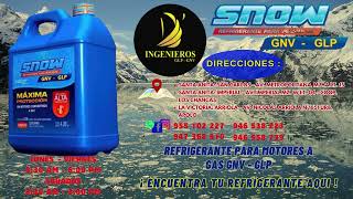 SNOW REFRIGERANTE PARA AUTOS A GNV Y GLP [upl. by Nilatak]