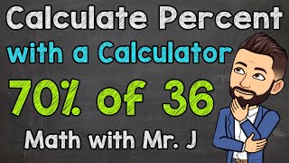 Calculate Percent with a calculator  Finding a Percentage [upl. by Yehus]