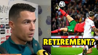 Cristiano Ronaldo Hints on His Retirement [upl. by Bailie81]