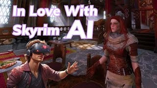 Skyrim VR 2024 Showcase  In Love with Mantella AI  AI Driven NPCs [upl. by Anurb]