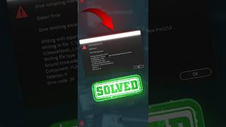 Error compiling movie premierepro premiere premiereprocc adobeaftereffects edit [upl. by Cleave12]