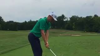 Justin Thomas Hitting 6 Iron  Down the line [upl. by Vola633]