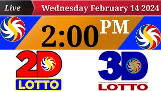 live 2pm Lotto Results Today 14 February 2024 [upl. by Abrahan523]