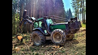 🌲Valtra Forest • Valtra 8050 amp Mesera • TraktorAction • ForestTraktor • LoggingExtreme • Part1 🌲 [upl. by Ysak]